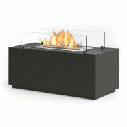 Divina Fire Cheminée au bioéthanol au sol pour intérieur et extérieur CARAVAGGIO Noir L100xP40xH40 cm - noir 8056157805472