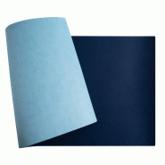 Exacompta - Réf. 29164E - 1 Sous main souple PU bicolore - 43x90cm - Marine/ciel - bleu matière synthétique 29164E