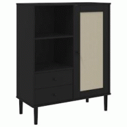 Helloshop26 - Buffet bahut commode armoire meuble de rangement organisateur cuisine salle de séjour salon aspect rotin 90 x 40 x 02_0036241 - 3000212 Helloshop26 - Buffet bahut commode armoire meuble de rangement organisateur cuisine salle de séjour salon aspect rotin 90 x 40 x 02_0036241 - 3000212