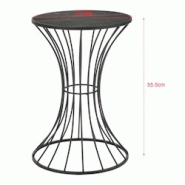 Helloshop26 - Table basse de salon sablier rangement métal et MDF diamètre 37,5 cm noir 03_0006271 - 3000732999785 Helloshop26 - Table basse de salon sablier rangement métal et MDF diamètre 37,5 cm noir 03_0006271 - 3000732999785