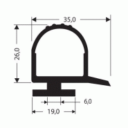 Joint caoutchouc pour chambre froide jcr-021_0