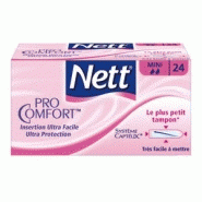Nett tampons digitaux pro confort mini sans applicateur x 24