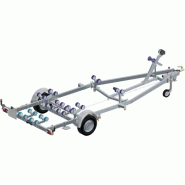 Porte bateau immergeable SUN WAY - D2416 - PTAC : 1600Kg - Kit rouleaux - 1 essieu freiné - Référence GT 16 / G2703M16