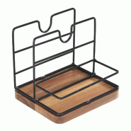 Porte-épices Stalgast avec porte-serviettes, 155 x 135 x 140 mm (L x P x H) - TT4413155