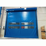 Porte rapide prar / souple / à enroulement / en plastique / utilisation intérieure / 4000 x 4000 mm