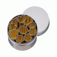 Schneider Découpeur - Emporte-pièces décoratifs en set "Cœur / Fleur", 10 pièces, hauteur : 20 mm, acier inoxydable - inox 199657