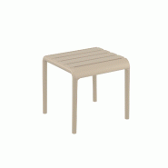SIESTA EXCLUSIVE Table d'appoint d'extérieur Paris Taupe - beige plastique polypropylène SP-SI-277TP