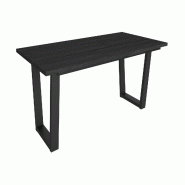 SKRAUT HOME Table à manger, 194x90x74 cm, Pour 10 personnes, Meubles de Salon, Noir - noir Bois manufacturé 542_4
