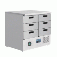 Table réfrigérée positive 6 tiroirs série G 240L FA440 Polar