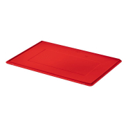 Couvercle rouge pour caisse plastique athéna 600x400 mm - 2r06400