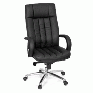 Fauteuil de direction XXL G 300 simili cuir noir hjh OFFICE - noir plastique 724200