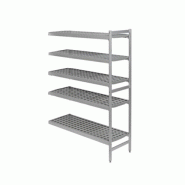 FERMOD Rayonnage modulaire d'angle polymère 6611 Fermostock Longueur 1719 mm- 5 niveaux-profondeur 560 mm - 3617800086881