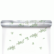 Film polypro transparent motif Ivy lierre vert 0,80x120 m_0