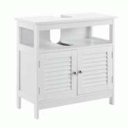 Helloshop26 - Armoire de salle de bain dessous de lavabo meuble dessous rangement 3 surfaces stockage 60 x 60 x 30 cm MDF laqué 03_0000780 - 30000920 Helloshop26 - Armoire de salle de bain dessous de lavabo meuble dessous rangement 3 surfaces stockage 60 x 60 x 30 cm MDF laqué 03_0000780 - 30000920