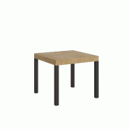 Itamoby Table extensible 90x90/246 cm Everyday Chêne Nature Structure Anthracite - marron 8050598017616