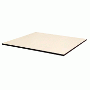Plateau de table mesa 70x70cm beige naturel ecru