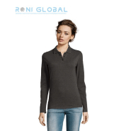 Polo piqué de travail manches longues femme en coton peigné - PERFECT LSL SOL'S - réf. sol-02083 Polo piqué de travail manches longues femme en coton peigné - PERFECT LSL SOL'S - réf. sol-02083