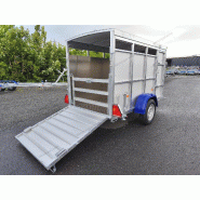Remorque bétaillère - Lider 44540 - un essieu freiné 1350 kg - 250 x 125 x 155 cm - référence CW 255 133 1350 1