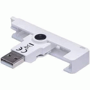 Lecteur de carte à puce ultra compact - uTrust SCR3500A - Interface USB - PC approuvé CAC et PIV