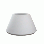 Vase En Résine Pour Plantes Intérieur/Extérieur, Design Rond Conique D.60X35H Stromboli Blanc - blanc plastique 8056157808909