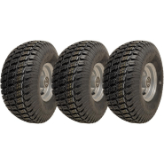 15x6.00-6 Roues de tondeuse à gazon 4ply P332 pneu sur jante 20mm roulements (lot de 3) 15x6.00-6 Roues de tondeuse à gazon 4ply P332 pneu sur jante 20mm roulements (lot de 3)