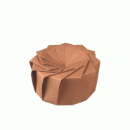 Boîte Iris L 770ml Ø15x8cm kraft laminé BOPP - par 160