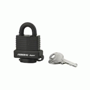 Cadenas à clé Fédéral Lock Sea Line, laiton, extérieur, anse inox, 35mm, 2 clés - THIRARD - noir 3150269019002 Cadenas à clé Fédéral Lock Sea Line, laiton, extérieur, anse inox, 35mm, 2 clés - THIRARD - noir 3150269019002
