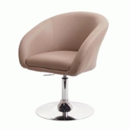 Décoshop26 - Chaise de salle à manger pivotante rotative et réglable en hauteur en PVC taupe 04_0002227 - 3000260832691 Décoshop26 - Chaise de salle à manger pivotante rotative et réglable en hauteur en PVC taupe 04_0002227 - 3000260832691