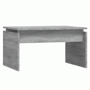 Décoshop26 - Table basse table d'appoint 68 x 50 x 38 cm bois d'ingénierie gris DEC040074 - gris Bois massif 3000264737602