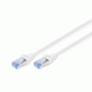 DIGITUS Câble de brassage CAT 5e SF/UTP, 15 m, gris - gris 4016032213130