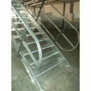 Escalier galvanisé à crosse - bmr