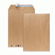 GPV Lot de 12 Paquet de 50+10 pochettes Green kraft brun 229x324/C4, 90 g/m², adhésives avec bande - 3250650005239