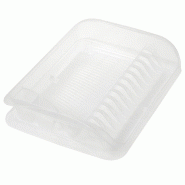 Keeeper Collection Pierre Égouttoir à vaisselle avec bac en plastique transparent - transparent KEE229