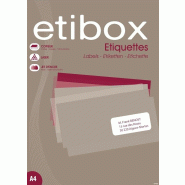 Lot de 5 400 étiquettes blanches, format 99,1 x 139 mm (100 feuilles A4 / cdt) - 3270241028485