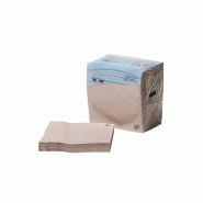 Serviettes 40x40 2Fls Nature Recyclée P&P 2x100un - 651T222001 Serviettes 40x40 2Fls Nature Recyclée P&P 2x100un - 651T222001