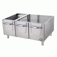 Soubassement avec 3 portes - gamme 900 - larg 1200 mm (S9P120) AFI collin-lucy