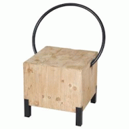 Décoshop26 - Chaise de salle à manger tabouret desgn industriel en métal et bois massif 04_0006343 - 3000261718352 Décoshop26 - Chaise de salle à manger tabouret desgn industriel en métal et bois massif 04_0006343 - 3000261718352