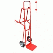 Diable de transport grande hauteur - Roues gonflables - Acier robuste avec poignées ergonomiques - Rolléco Diable de transport grande hauteur - Roues gonflables - Acier robuste avec poignées ergonomiques - Rolléco