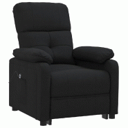 Fauteuil inclinable électrique Noir Tissu Modèle Sermelia - 8720286549919