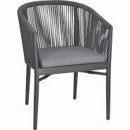 Fauteuil LAMBACH - Aluminium et Corde - Extérieur - Référence 15740022GRIGRI Fauteuil LAMBACH - Aluminium et Corde - Extérieur - Référence 15740022GRIGRI
