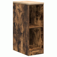 Helloshop26 - Armoire de rangement garage 30 x 51 x 85 cm surface de travail polyvalente durable style moderne en bois chêne fumé 02_0051339 - Bois
