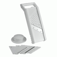 Metaltex 19.45.75 Trancheuse manuelle Acier inoxydable, blanc ABS synthétique - 19.45.75