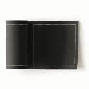 Mini serviette sous verre prédécoupée en rouleau 11x11cm noir - par 50