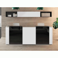 Banque d'accueil Accolta About Office finition bois moderne design italien Banque d'accueil Accolta About Office finition bois moderne design italien