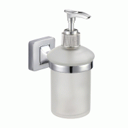 MSV Lucca Distributeur de savon en plastique couleur blanche - blanc plastique MS2591