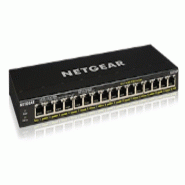 Netgear GS316P - Switch - non géré - 16 x 10/100/1000 (PoE+) - GS316P-100EUS