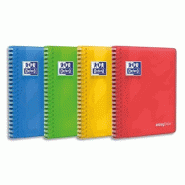Oxford Lot de 5 Cahier EasyBook rel. Intégrale 17x22, 160p./80 feuilles 90g/m², Séyès, coloris assortis (4) - 3020120134208