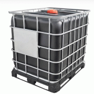 PLAST'UP ROTOMOULAGE Cuve de stockage 1000l ibc neuve grillage opaque noire - NOIR - noir 0727156535414