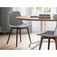 Lot de 2 chaises de réunion Origami Legno avec assise tissu Lot de 2 chaises de réunion Origami Legno avec assise tissu