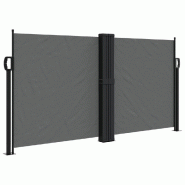 Toldo lateral retráctil gris antracita 120x600 cm - 4004598